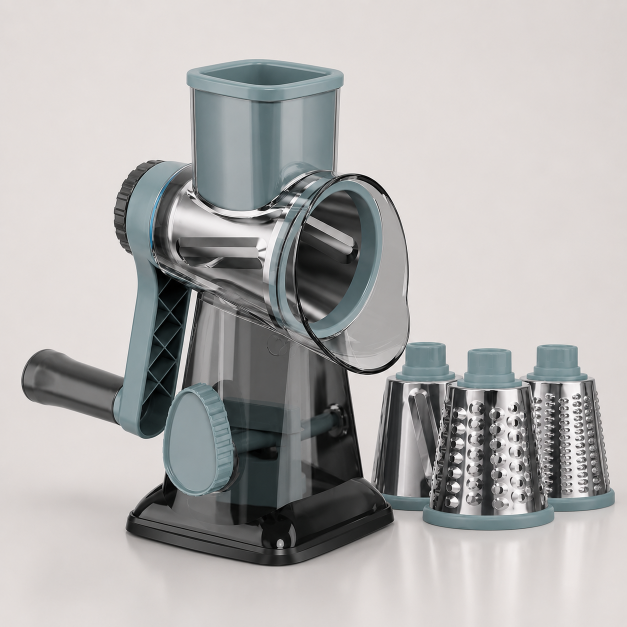 Rotary Drum Vegetable Grater with drums