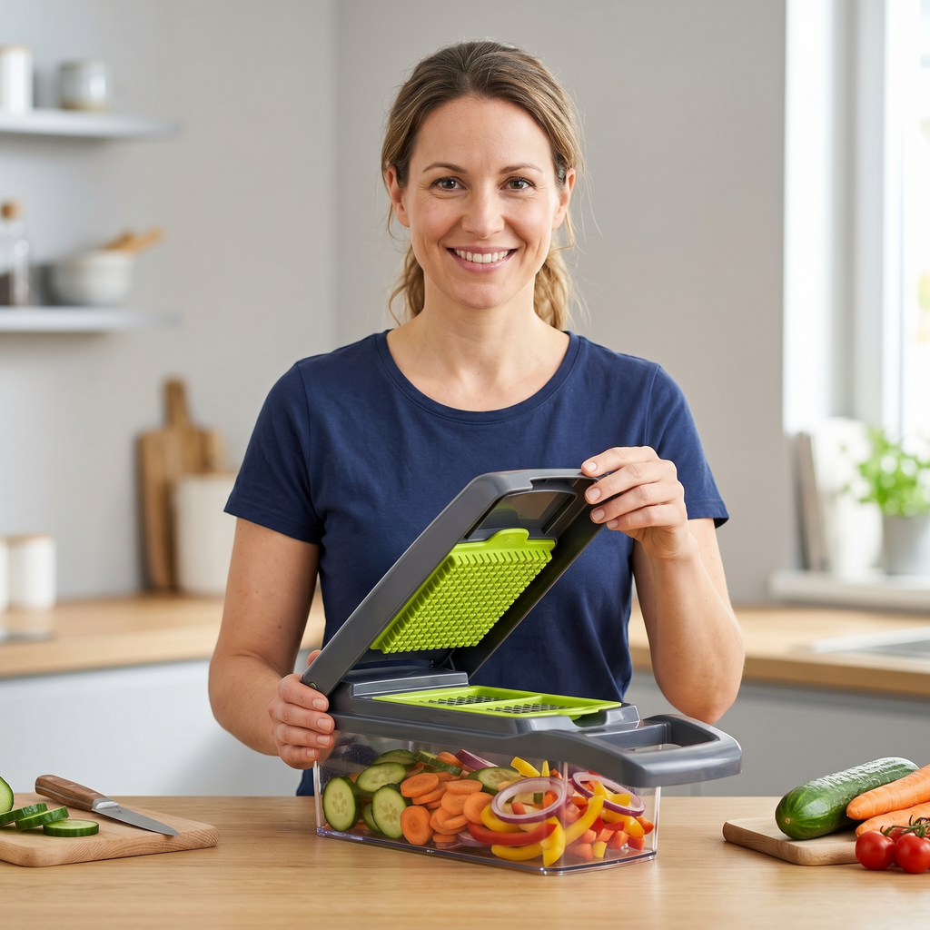 SmartPrep Vegetable Chopper &amp; Slicer with Storage Container