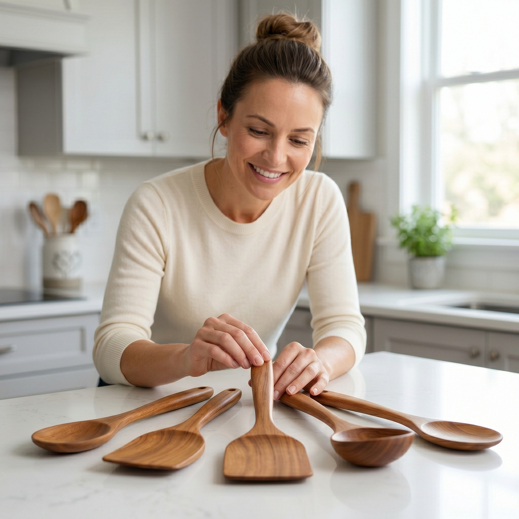 NaturalWood Kitchen Utensil Set
